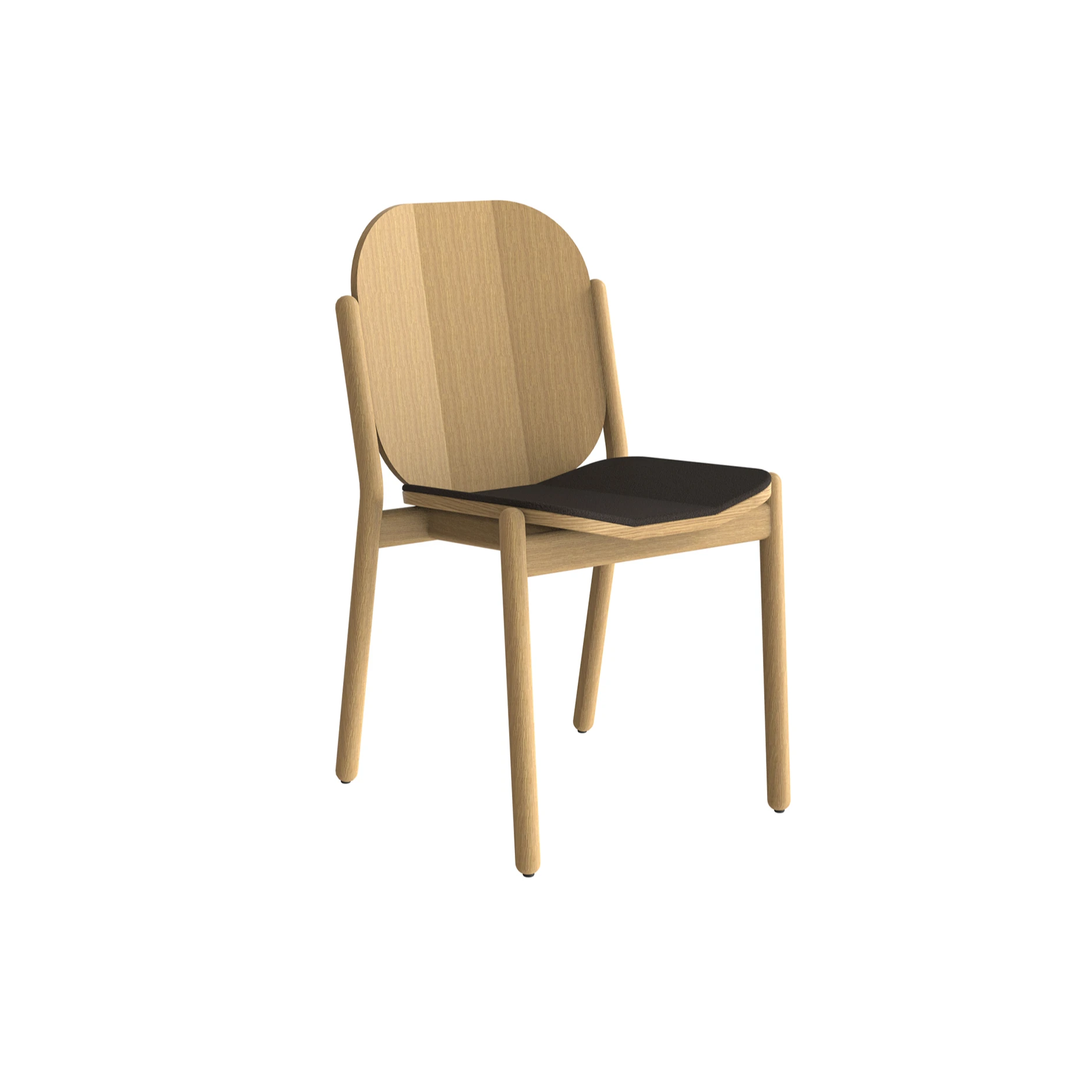 Shell Chair Wholesale Factory Nordic Japanese Design Plywood Oakwood Armless Restaurant Salon Upholstery Dining Chair