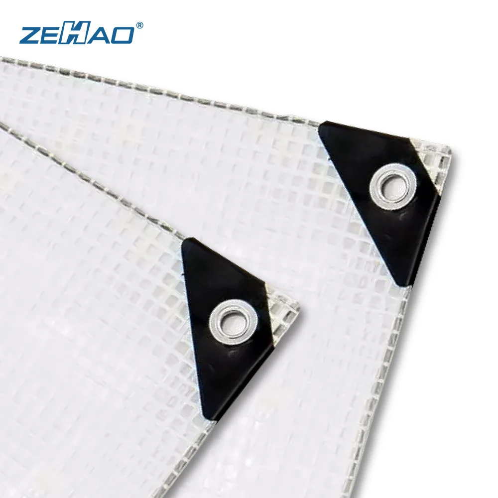 fire retardant pe grid fabric leno mesh tarpaulin