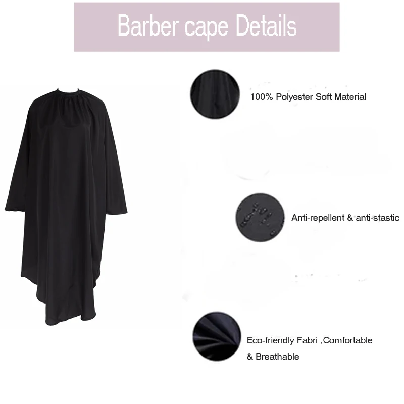 High Quality Wholesale Barber Cape  Custom  Hairdressing Cape Barber Tools Private Label Hair Cutting Cape