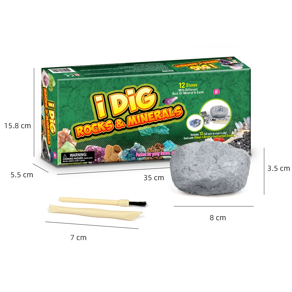 Dig up 12 Eggs & Discover Surprise Dinosaurs Science STEM Toys Kits for Kids Activities Educational Gifts for Boys & Girls