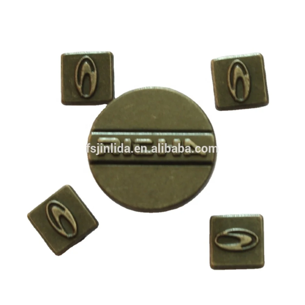 7mm metal denim garment square shape custom LOGO jeans rivet studs for clothing