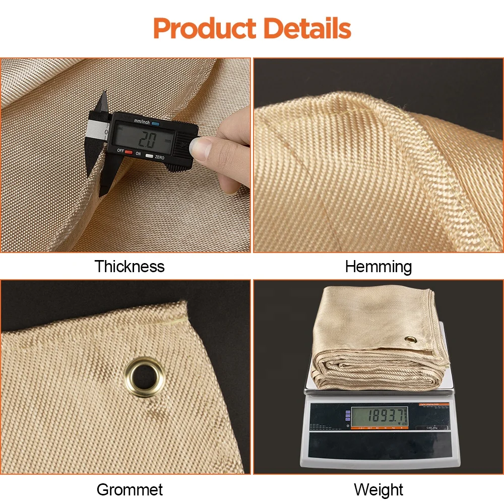 Industrial Thermal Fire Resistant Fiberglass Waterproof Welding Blanket Rolls