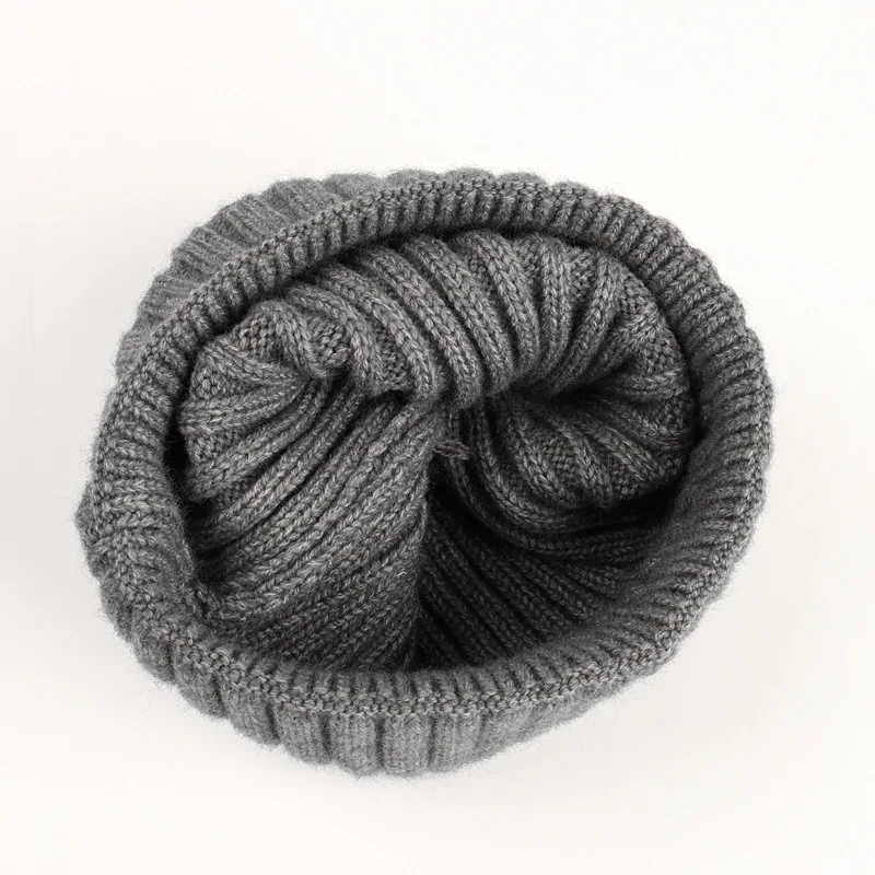 2024 Trendy Men Women Brimless Skull Caps Solid Ribbed Knitting Blue Purple Orange Women Beanie Winter Knitted Unisex Warm Hat