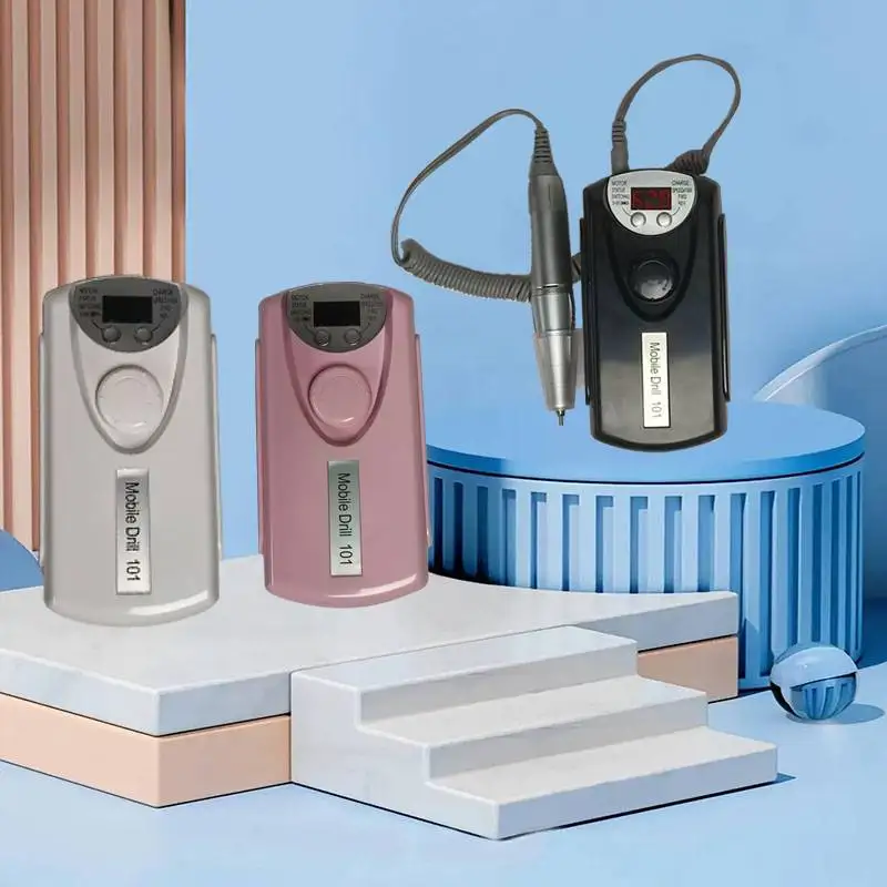 Professional Portable Rechargeable 30000rpm Nail Polisher Cordless Electric Acrylic Nail Drill with 35000rpm Speed