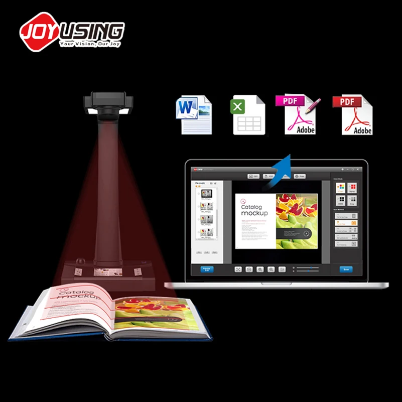 Joyusing V160 Pc Free Powerful Ocr Supporting High Resolution A3 Book Scanner Document Camera Pdf Reader