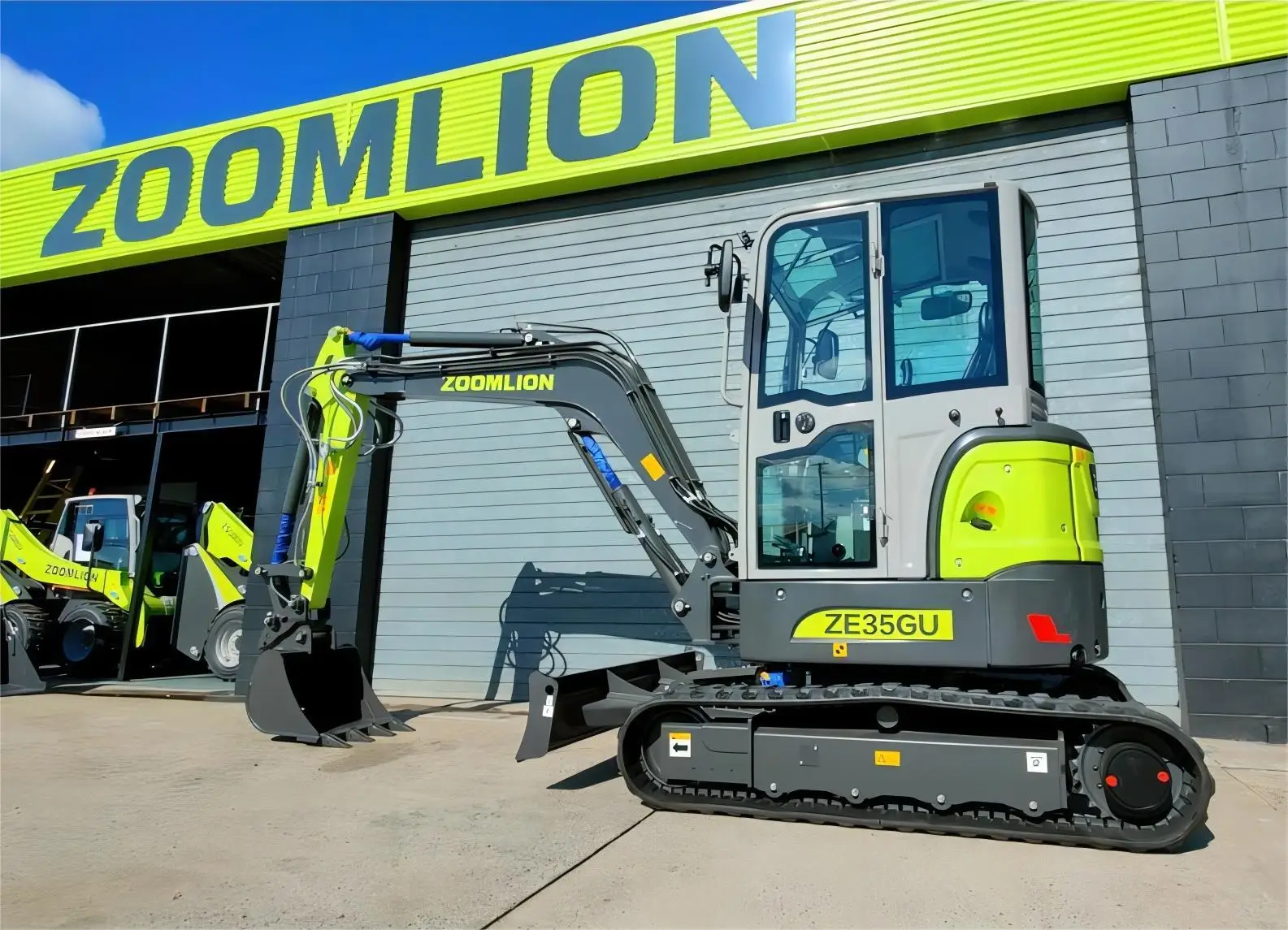Гидравлический небольшой экскаватор Zoomlion ZE35GU с нулевым хвостовым ходом