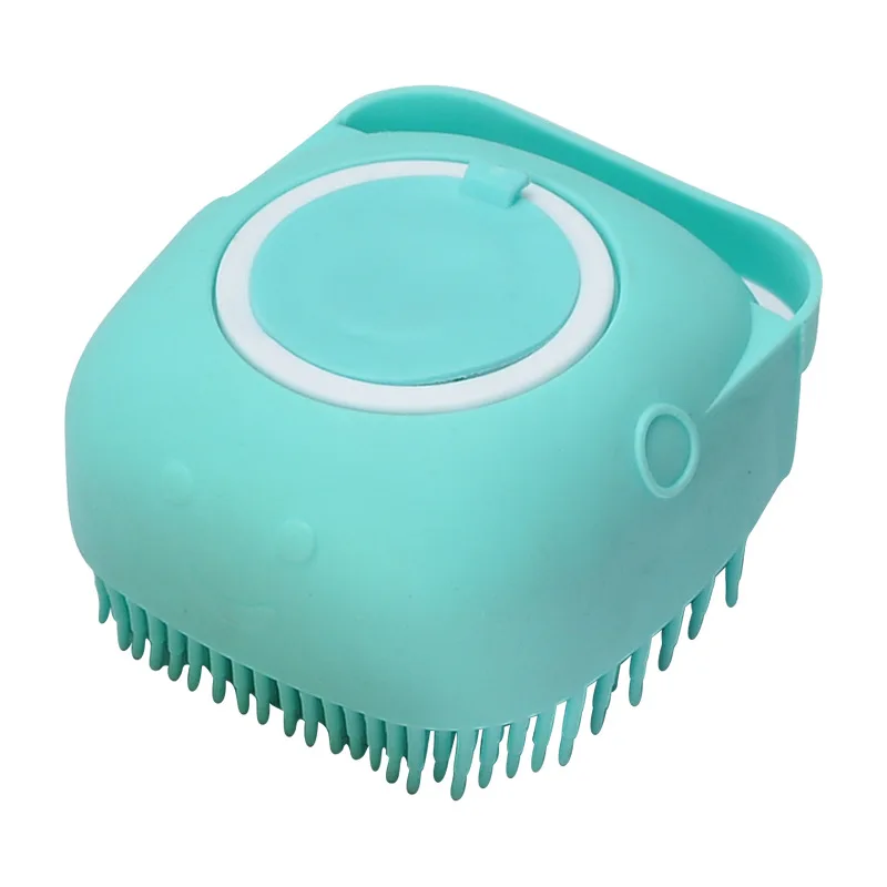 Pet Dog Cat Shedding Grooming Bathing  sprayer and scrubber tool cepillos de perro Fur Hair Removal Soft Silicone Rubber Brush