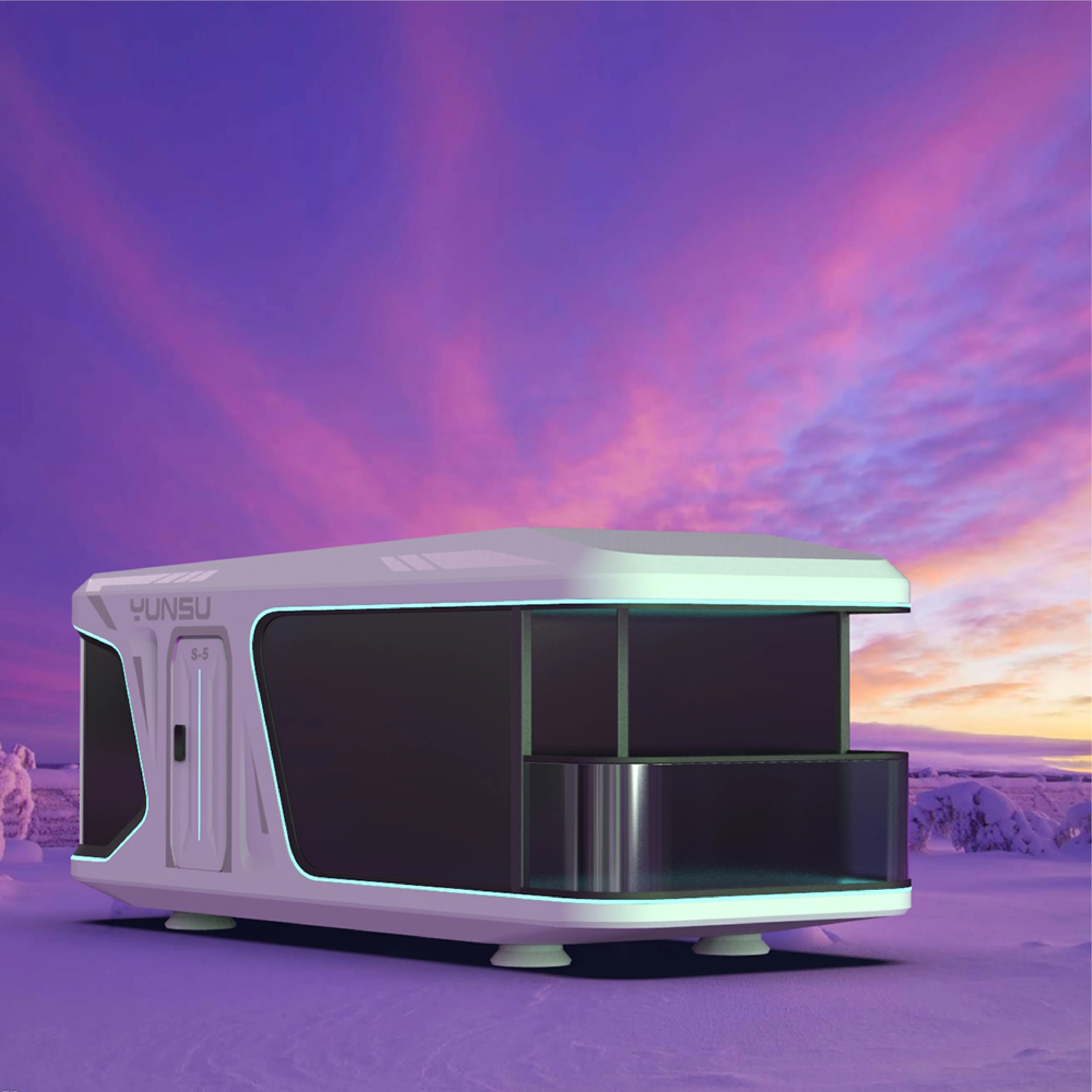 Spanish style prefab cottage house casa portatil outdoor tiny villa tour house modul haus prefab space capsule portable office