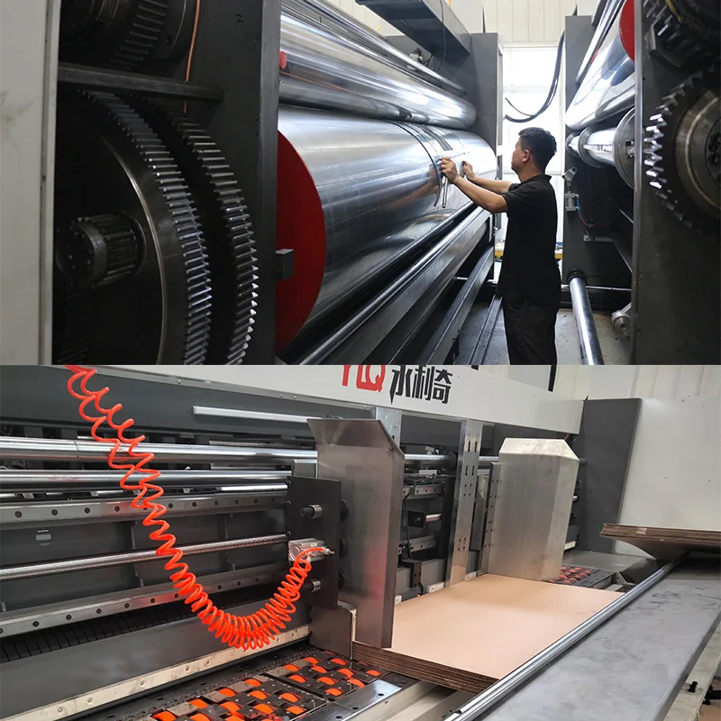 Jumbo принтер Slotter Die cutter машина для упаковки картона печатная