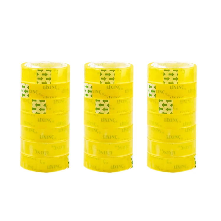 Clear Adhesive Office School Stationery Packing Bopp Transparent Printed Tape With Logo