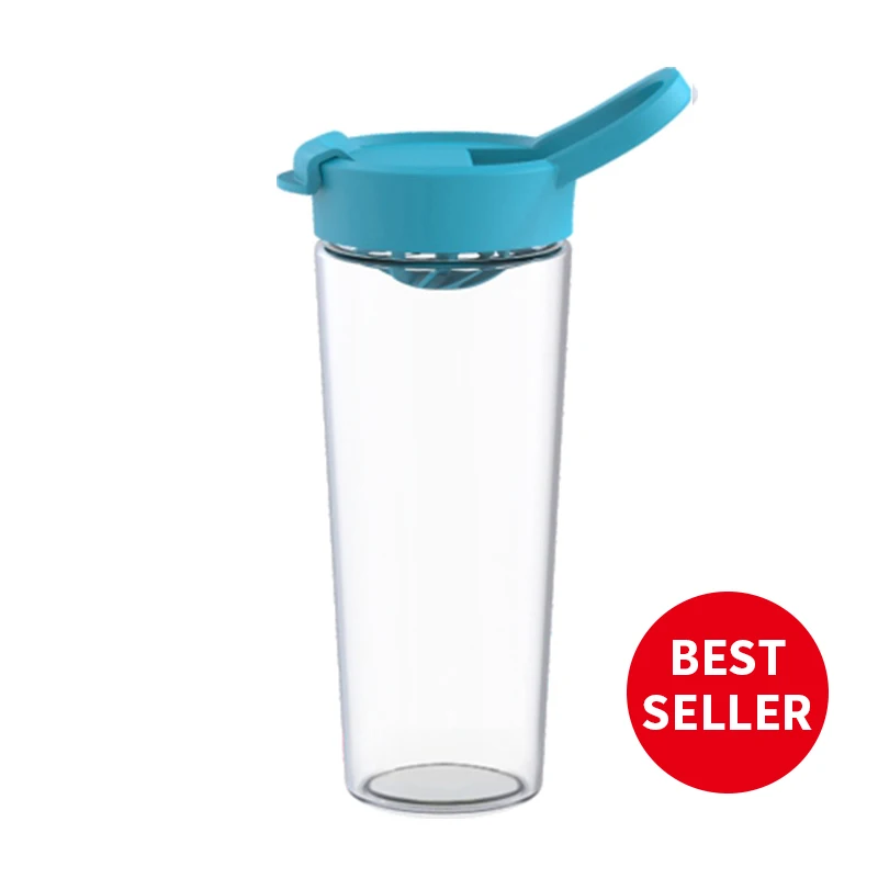 Everich Plastic shaker bottle protein shake Bottles high transparent Tritan customizable plastic tumbler