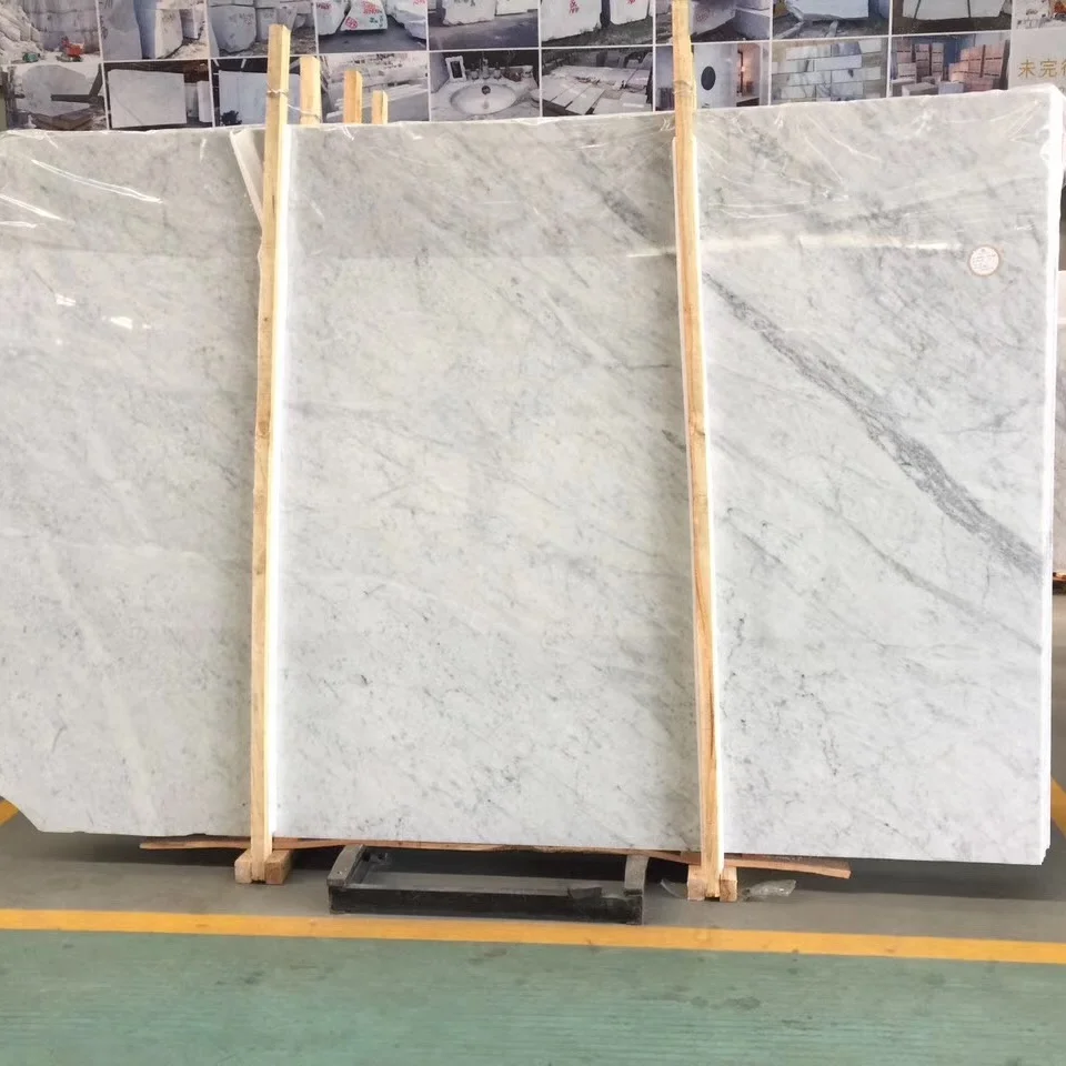 Natural Stone Polished Bianco Carrara White Marble Slab,Gioia Italian White Carrara Marble Tile,Verona Carrara White Marble
