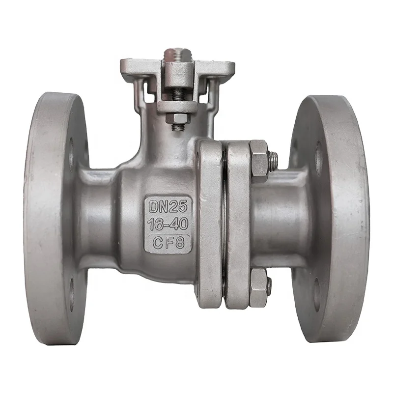 High Platform Mounting Pad CF8/CF8M/CF3/CF3MM/WCB Stainless Steel  Flange Ball Valve