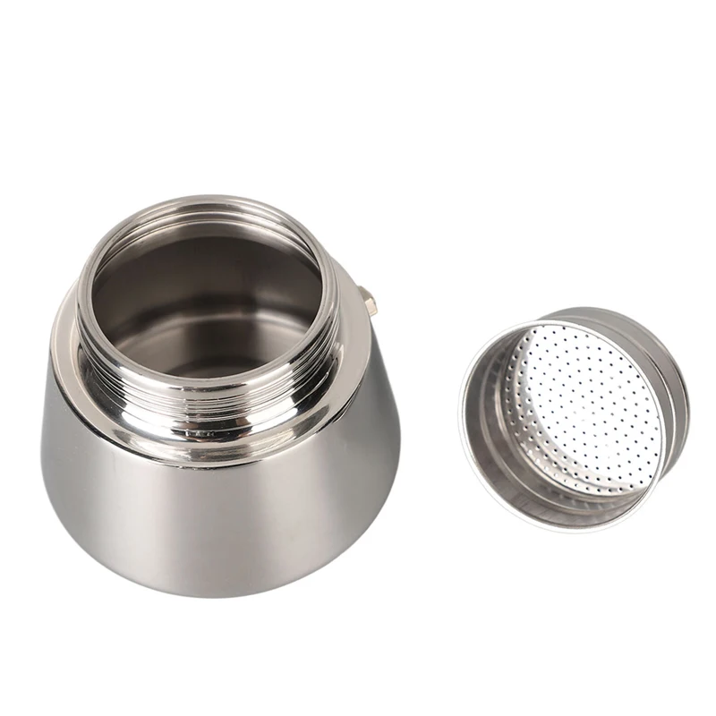 Custom 304 Stainless Steel Induction Borosilicate glass Coffee Maker Mocha Percolator Moka Pot