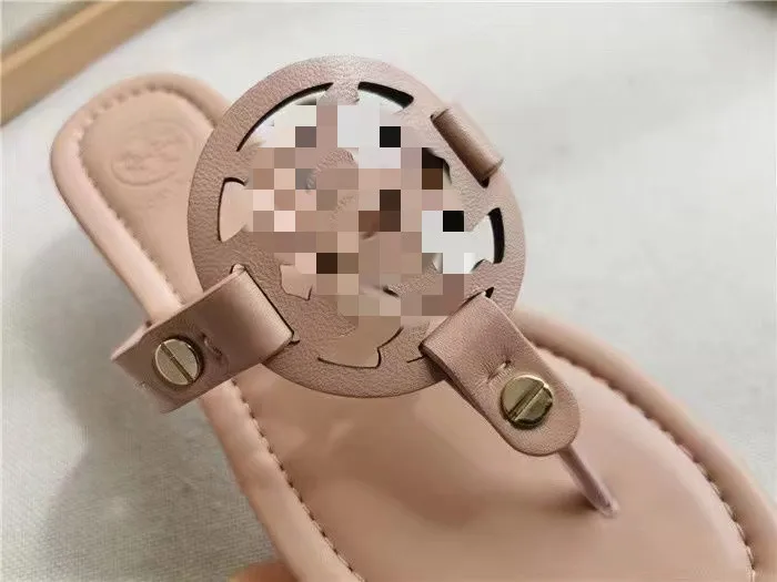TB toryburc Summer Ladies Flat Sandals Flip Flops Dress Shoes PVC Women Casual Shoes Slides Slippers