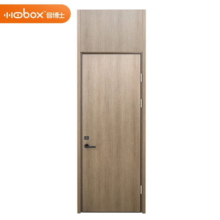 Source factory customizable modern interior swing white water proof solid wood soundproof door for home hotel apartment