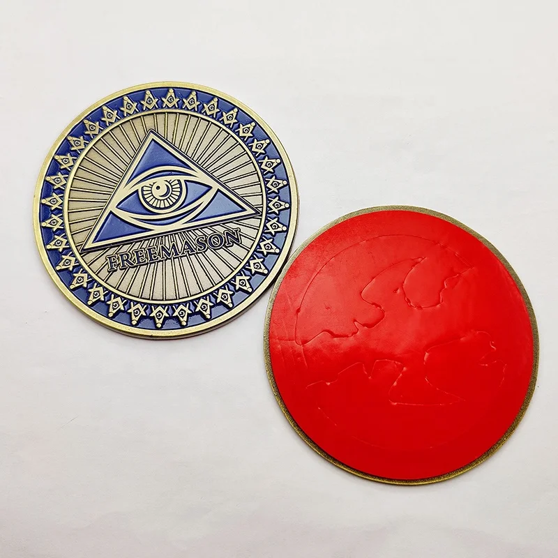 Custom Logo Metal crafts Masonic car badge waterproof metal letters high quality emblem