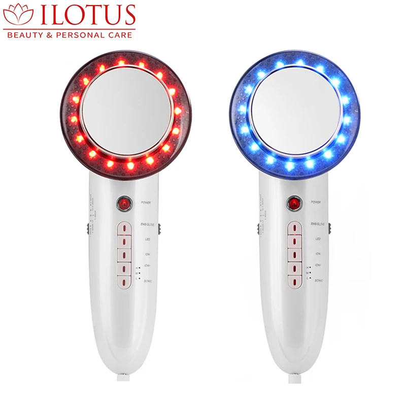 
6 In 1 EMS Infrared Weight Loss Massager Portable Anti-cellulite Mini Fat Burner Ultrasonic Cavitation Body Slimming Machine 