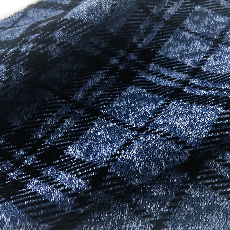 New Hacci ANGORA WITH FLOCKING STRETCH customize Knitting Jersey Fabric for women garment cheap quality