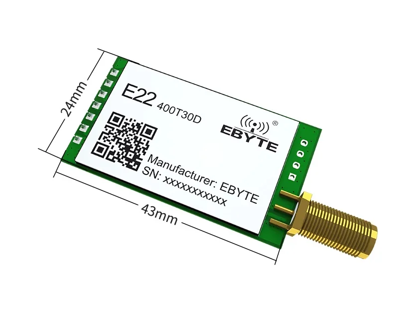 E22-400T30D LoRa SX1268 433MHz RF Transceiver Module 30dBm 1W Long Range UART DIP Serial Port Module E22400T30D