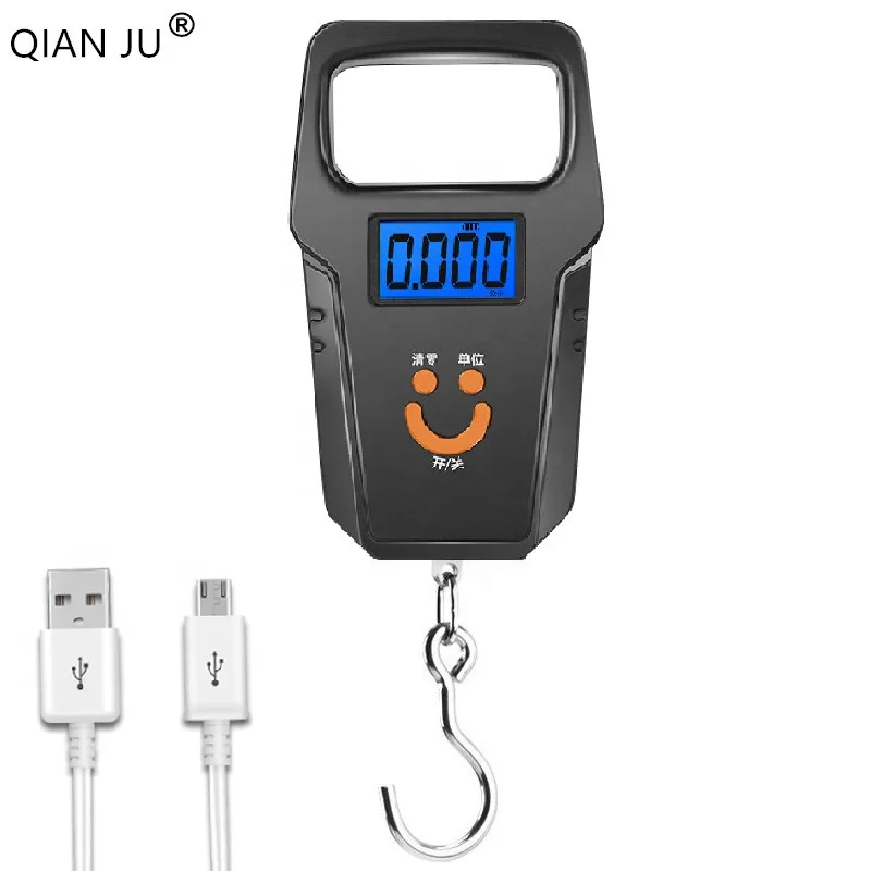 Hanging Weighing Black Scale 50KG Luggage Baby Electronic Digital LCD Portable Weighing Scale