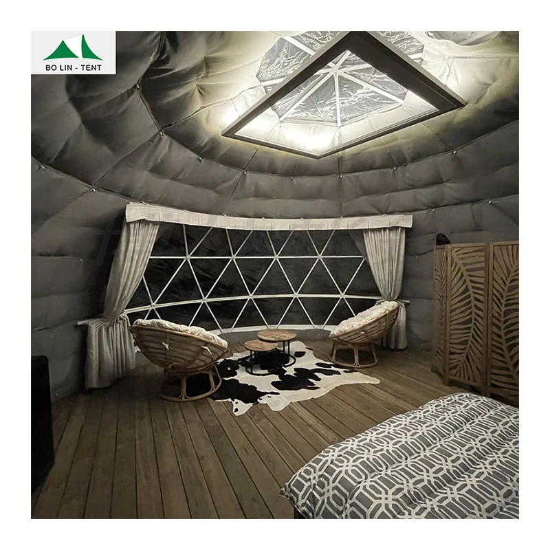Glamping Tent Dome 4M 5M 6M 7M 8M Factory Price Resort Tents Geodesic Dome House