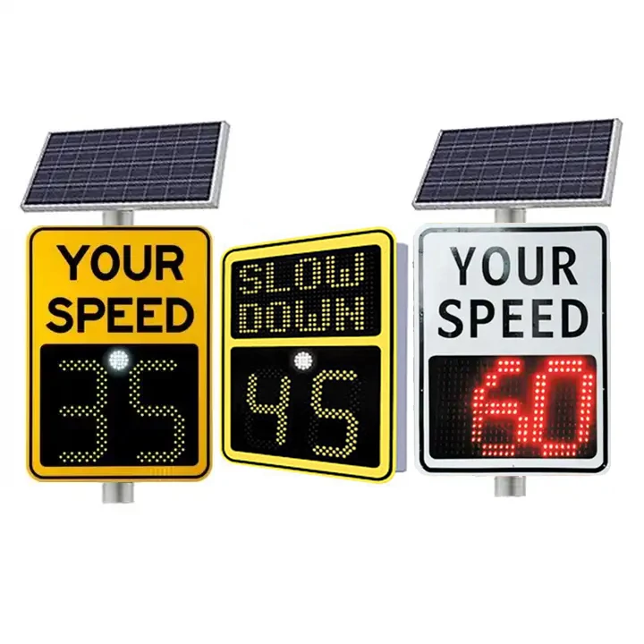 Road warning LED solar radar speed limit sign led display portable radar traffic signs radar speed sign
