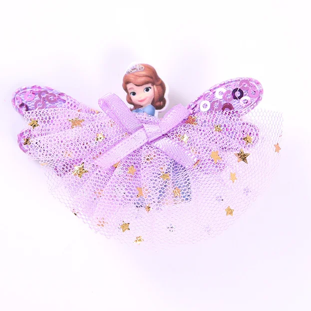 Cute Children Duckbill Clip Hair Clip Lace Princess Hair Clips For Kids Girls