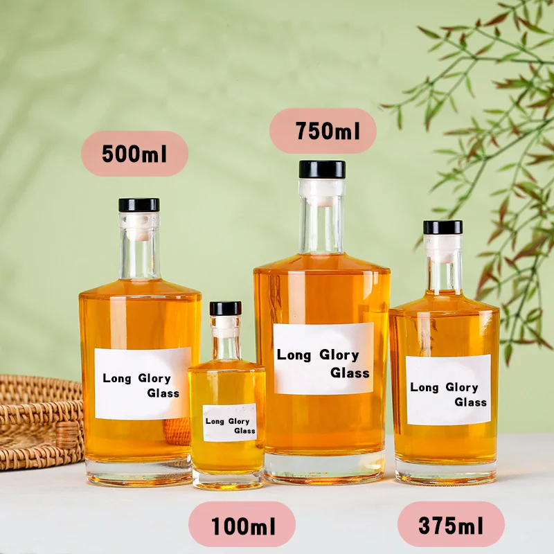 Low Moq 700ml 750ml Extra Flint Gin Rum Vodka Tequila Liquor Alcohol Oslo Spirits Royal Glass Bottle