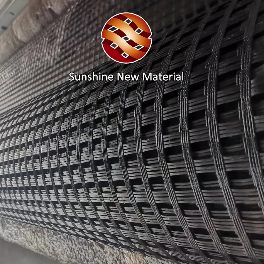 Bitumen Coating Road Pave Fiberglass Geogrid Asphalt Reinforcement