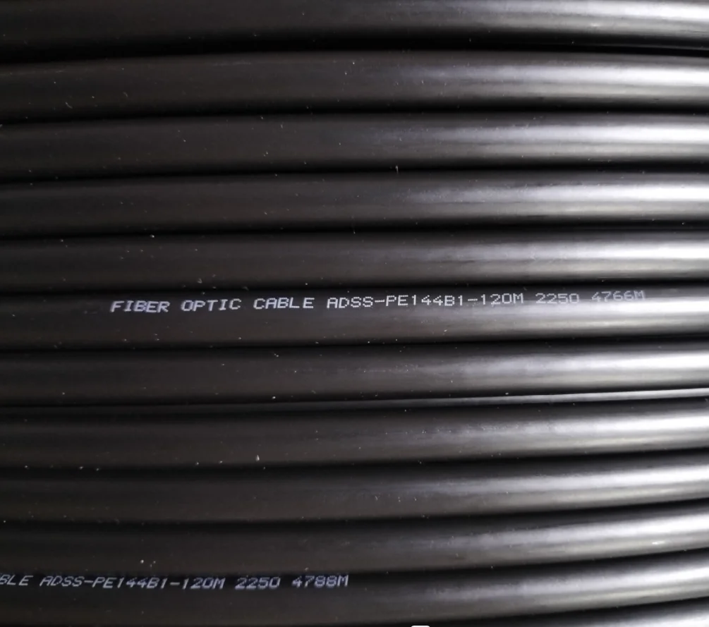 1km 2km 3km HDPE Aerial self-supporting fiber optic cable ADSS 24 G652D ADSS-24B1.3