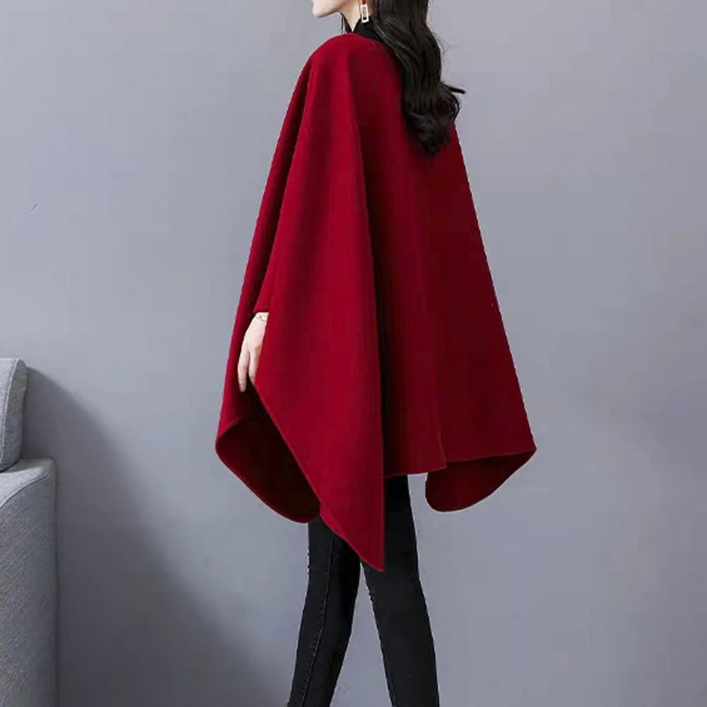 Knit Wool Poncho Women Knitted Warm Cape women poncho Knitted Poncho