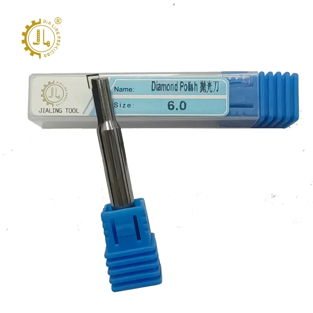 PCD Acrylic Polishing Router Bits MCD Diamond Milling Cutter Polishing Tool For Acrylic Glass