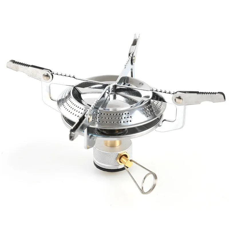 IRONDONKEY Folding Mini Burner Gas Stove Integrated Plate Stove Outdoor Camping for Mountaineering and Travel