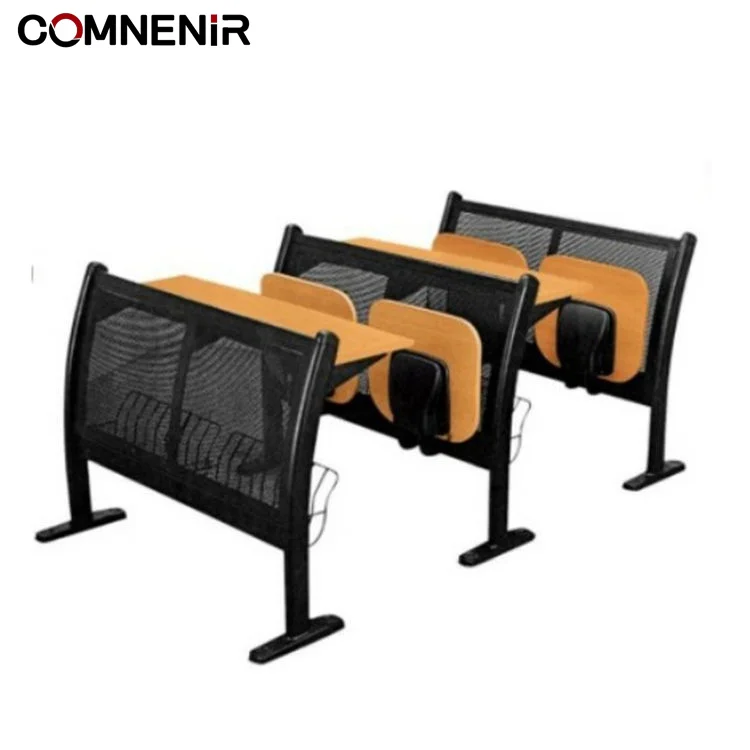 University Lecture Theatre Chair and Table Set Large Meeting Room Desk for School Education and Conference Purpose