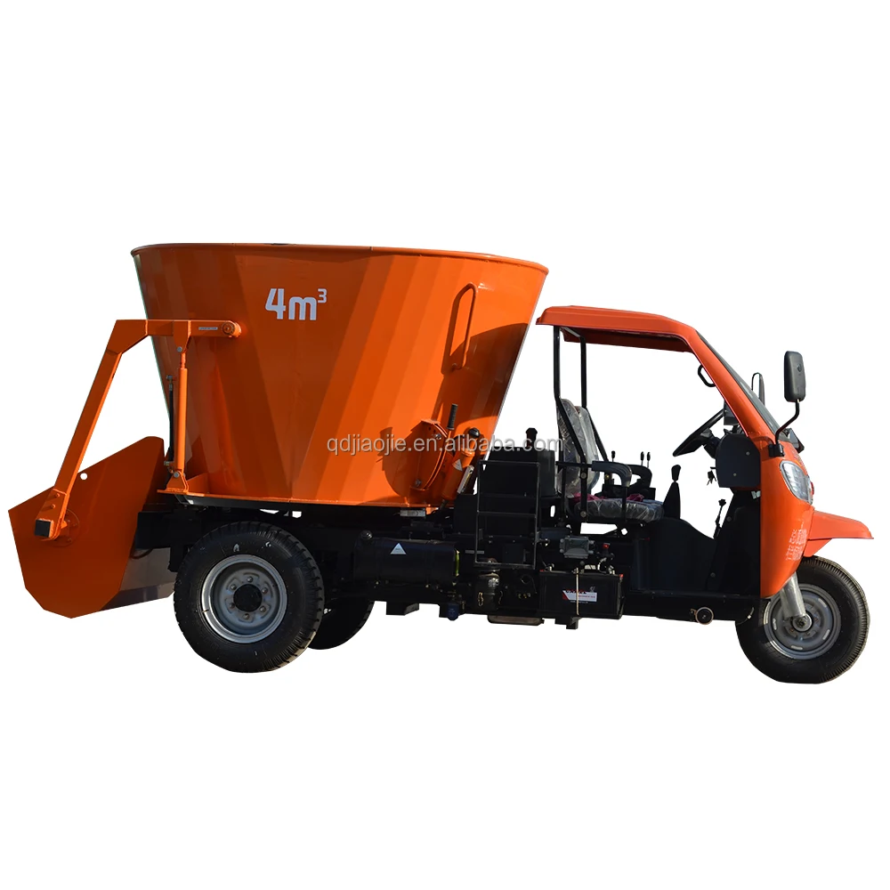 Good quality self loading tmr mixer tricycles feeder mixer vehicle cattle farm equipment
