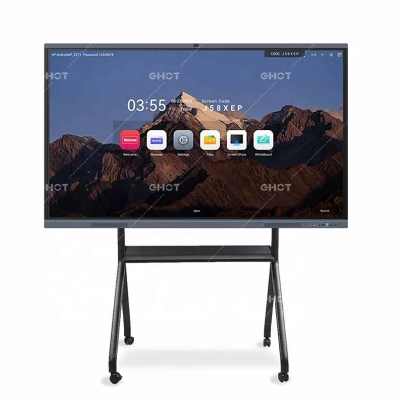 15% Discount OEM ODM Electronic Writing Digital Flat Panel Education Touch Screen Interactive White Board Interactive Display