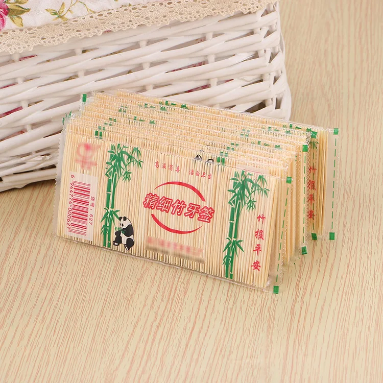 Cheap Toothpicks Wholesale Plastic Bottles Disposable  Bamboo Toothpick Making By Machine