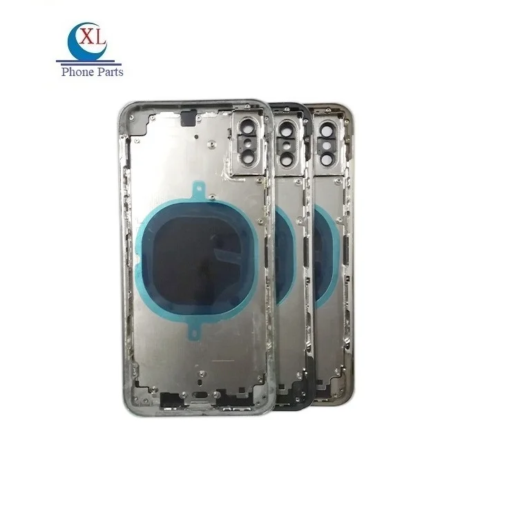 Hot selling battery rear door back housing with frame replacement for iphone xs body chassis Back Case for iPhone X Xs Max