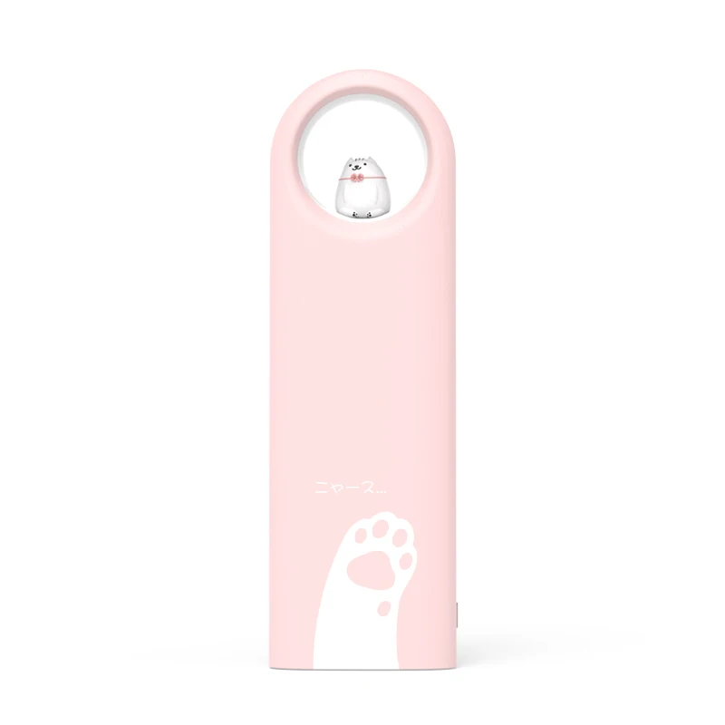 Pink Cute Led Night Light Banco De Energia Portatil Portable Mobile Power Bank Customized Logo Oem Odm Factory Supply  For Phone