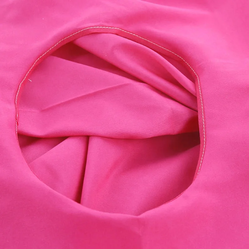 Cheap 100% Polyester Solid Color White Hot Pink Spa Flat Sheet Massage Sheet With Hole