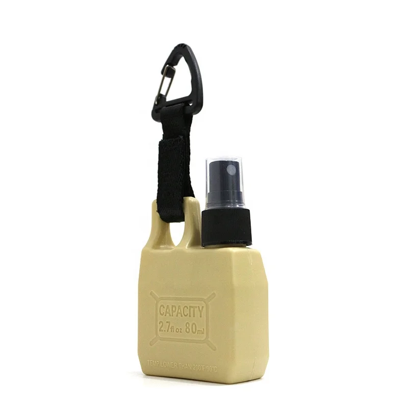 Wholesale Mini Perfume Refill Spray Bottle Alcohol Sprayer with Hanging Buckle 80ml Travel Essentials Alcohol Perfume Sprayer