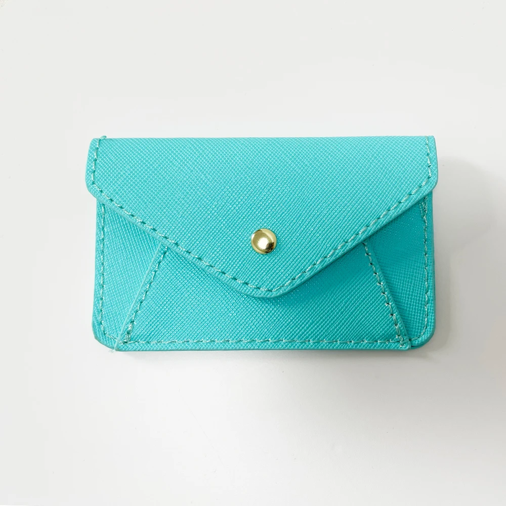 IN STOCK RTS 14 colors Option MINI Coin Purses Vegan Leather PU ID Card Holder