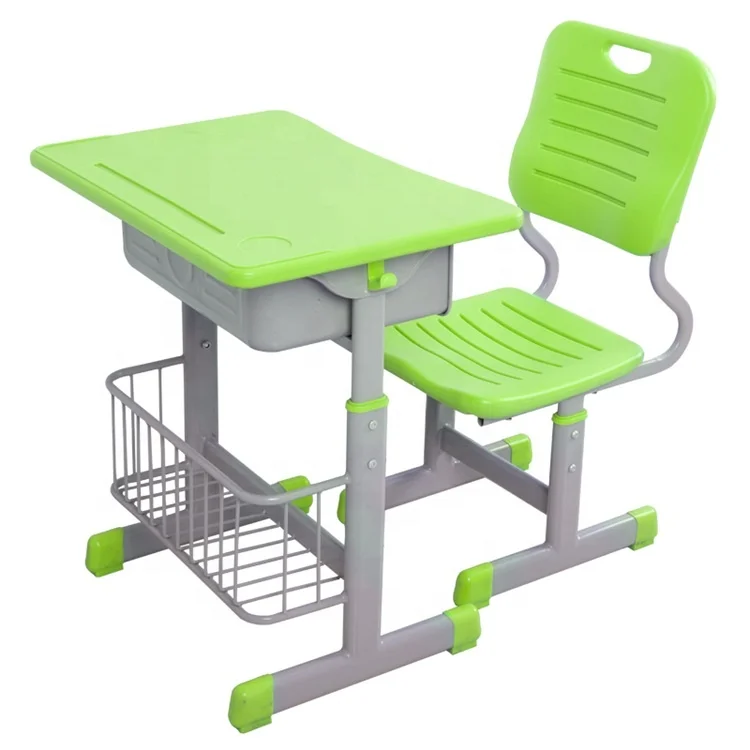School Furniture Single Seater Desk and Chair Cheap Plastic Student Table and Chair For Classroom Primary School