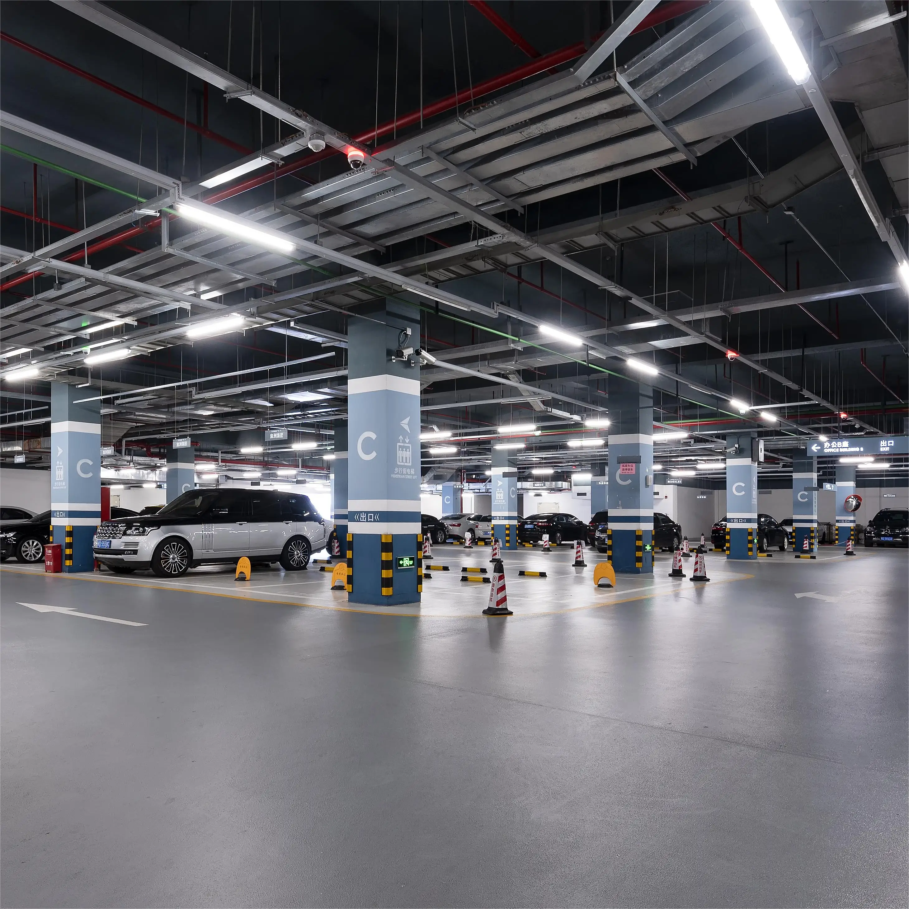 0.6m led sensor strip fixture surface mounted  for tunnel