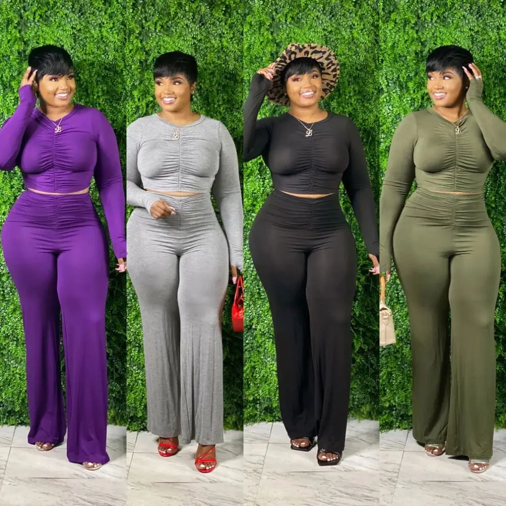 Women   Size   othing  asua  Sta ked Top And Pants Fashion   Size Women 2 Pie e Outfit