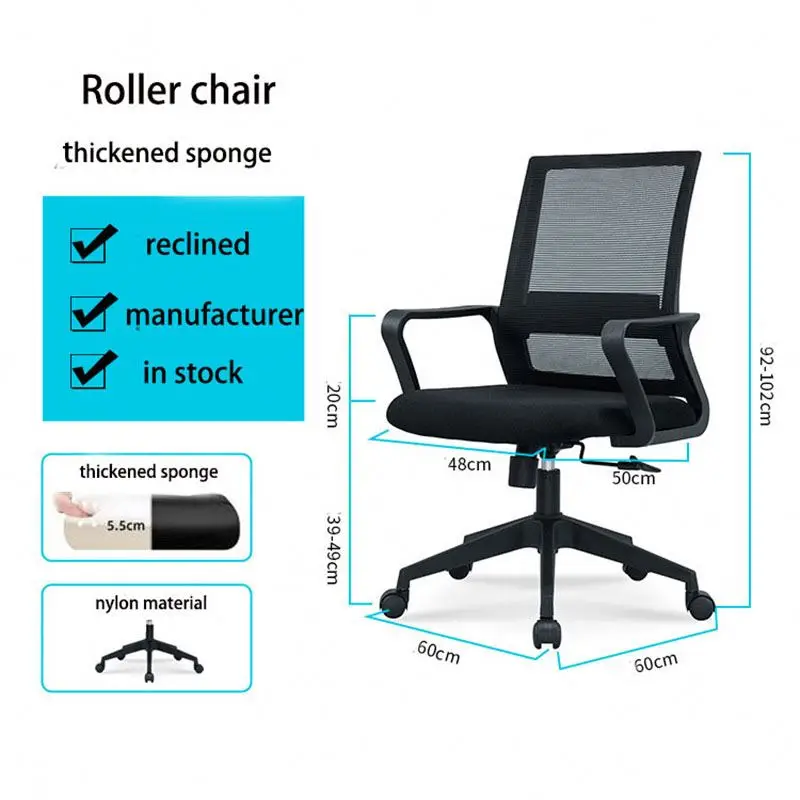 Free Sample Cheap Mesh Chaises De Bureau Sillas Para Oficina Swivel Revolving Guest Professional Table 8 Chairs