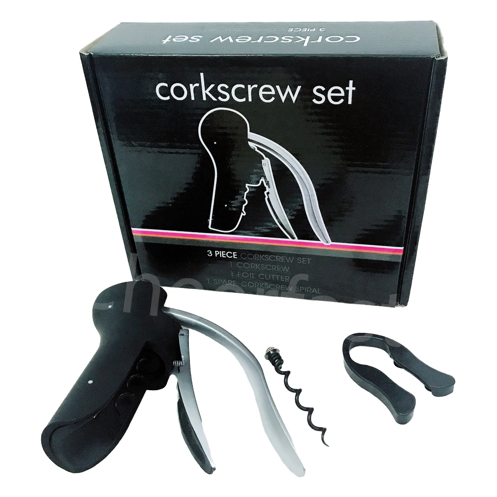 Promotional Goose Stainless Steel Red Wine Bottle Cork Screw Opener Corkscrew And Corkscrew Needle And Corkscrew Bunny
