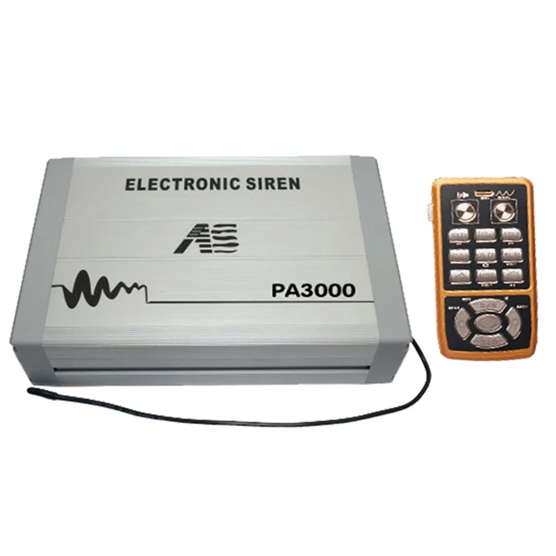 12V 400W Car Alarm Siren Horn Security Systems Siren Host PA System Siren with Microphone Loud Warning Buzzer