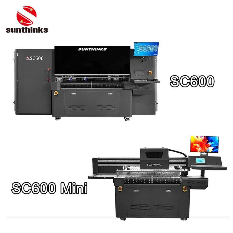 Sunthinks Digital Single Pass Printer SC600 Mini Pizza Box Corrugated Carton Printing Machine For Your Business